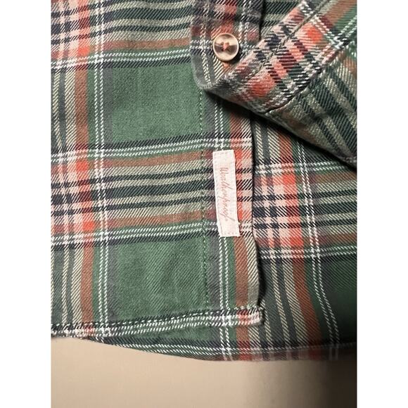 Original Weatherproof Vintage Button Up Shirt Men’s L Green Plaid - Picture 4 of 8